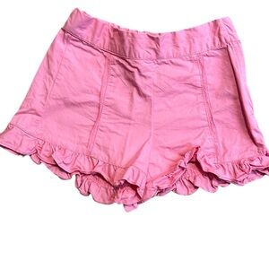 Janie and Jack Pink Shorts with Ruffled Hem